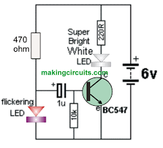 Simple Strobe Light Circuit Strobe Lights Simple Circuit Strobing