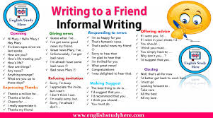 Writing To A Friend Informal Writing Informational Writing Informal Letter Writing English Study