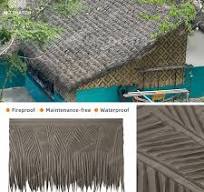 China Suppliers Fireproof Thatch Roofing Material Artificial Palm Thatch