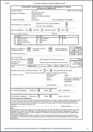 Installation Completion Certificate Sample Copy Electrical ...