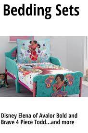 Disney Elena Of Avalor Bold And Brave 4 Piece Toddler Bedding Set Pink Red Turquoise White Toddler Bed Set Bedding Sets Bedding Set