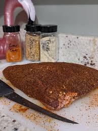 Trim pork ribs (see video for details) · season both sides evenly with a medium/heavy coat of kosmos q honey chipotle killer bee bbq rub, and a . Preparing The Tri Tip With Some Kosmos Q Bbq