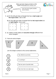 These shape equation puzzles are great to boost . General Shape 4g Reasoning Geometry Maths Worksheets For Ks2 Maths Sats Booster By Urbrainy Com