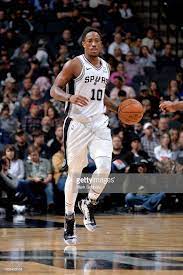 Demar Derozan Of The San Antonio Spurs Handles The Ball Against The San Antonio Spurs Spurs Nba Players