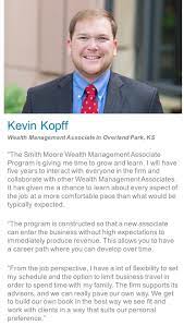 A finance manager distributes the financial resources of a company, is responsible for the budget planning, and supports the executive management team by offering. Wealth Management Associate Program Smith Moore