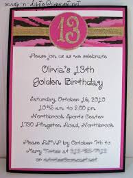 Fun Things To Do At A Birthday Party For 13 Year Olds Pin By Scrap N Dipity On Party Invitations Birthday Party Invitation Templates 13th Birthday Invitations Birthday Invitations Girl