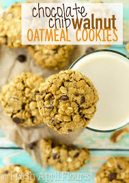 Oatmeal Chocolate Chip Walnut Cookies Recipe Chocolate Chip Walnut Cookies Chocolate Chip Oatmeal Walnut Cookies