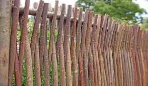 Bauerngarten Gartenzaun Flechtzaun Aus Haselnuss Naturzaun Gartenzaun Garten