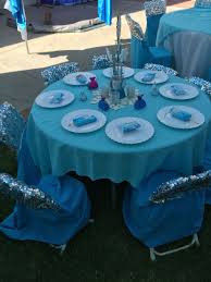 Frozen Kid S Table Frozen Birthday Party Decorations Frozen Birthday Party Birthday Party Decorations