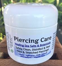 Piercing Care Healing Sea Salts Botanical Aftercare Safely Clean Disinfect Heal New Stretched Pi Aloe Vera Vitamin Botanical Oils Healing Solutions
