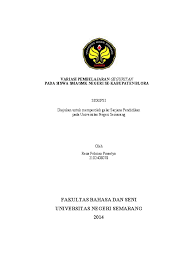 Kanggo peringatan kamardikaan republik indonesia. Pdf Variasi Pembelajaran Geguritan Pada Siswa Sma Smk Negeri Se Kabupaten Blora Reza Febrian Academia Edu