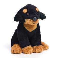 Small Sitting Stuffed Rottweiler Nat Jules Plush Dog Rottweiler Dog Beanie