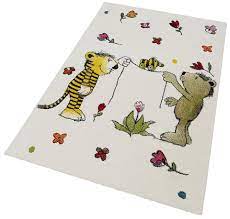 Bei hertie kaufen sie günstig ein: Kinder Teppich Janosch Blumenregen Handgearbeitet Kinderteppiche Blumenregen Teppich