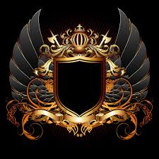 Heraldic Shield On The Background Of Exquisite Decor Highly Realistic Illustration Seni Gelap Seni 3d Seni