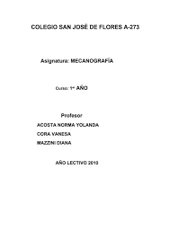 Planificación 1año 2010