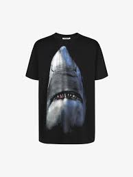 shark printed oversized t shirt