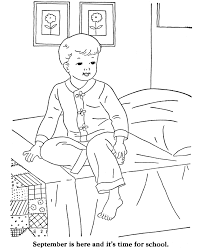 A Boy Getting Ready For Bed Coloring Pages For Boys Pattern Coloring Pages Vintage Coloring Books
