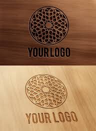 Carved And Pressed Wood Logo Mock Up By Wabbitns On Deviantart Wood Logo Wooden Logo Wooden Carved Signs