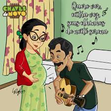 A mamãe da Chiquinha! Tudo o que sabemos é que ela faleceu após o parto da  filha.  Registramos aqui, então, um momento lindo dela com o Seu  Madruga, antes de a