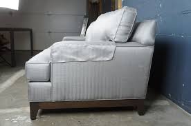Ethan allen quality is not what it used to be. Ethan Allen Arcata Two Seat Sofa Gray Herringbone Contemporary 20 2114 At 1stdibs