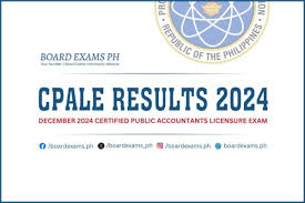 CPALE RESULTS: December 2024 Certified Public Accountants Licensure Exam  List of Passers