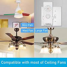 These fans are perfect for small bedrooms or offices. Yukihalu Small Size Universal Ceiling Fan Remote Control Kit Etl Fcc Listed Beep On Off Setting Wireless Remote Controls With Timing Pricepulse