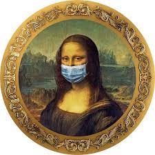 MONA LISA Lockdown Art Leonardo da Vinci 1 Oz Silver Coin 5000 Francs Chad  2023