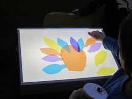 Exploring The Light Table In Preschool Light Table Light Box Activities Fall Preschool Activities