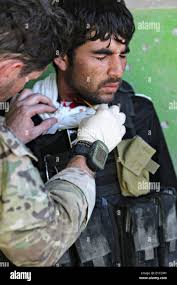 Afghanistan war soldier injury hi-res stock photography and images