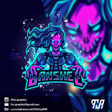 Banshee Done For Client Scary Creepy Esports Logo Hire Me If You Want Something Like This Logo Available For Co Esports Logo Cool Logo Sports Team Logos