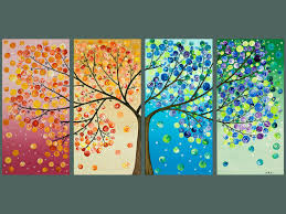 2 To The 1 To The 1 To The 3 I Like Good Trees Tree Painting Four Season Tree Original Artwork Gift For Etsy Tree Art Diy Art Tree Painting