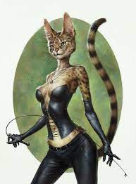Anthro female cat