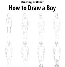 Draw the lines in the ears. How To Draw A Boy Drawing Tutorial Step By Step Http Www Drawingforall Net How To Draw A Boy Draw A Boy How To Draw A Boy Drawing Tutorial