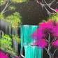 Neon Waterfall **BLACKLIGHT PARTY** event image