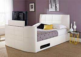 Television beds with tv available with 0% finance, free delivery and installation uk mainland plus 5 year warranty, call us on 01384 483322. King Size Beds With Integrated Tv Tv Beds Leather Bed White Bedding
