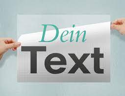 Nach ihren wünschen individuell gefertigt für eine einfache selbstmontage. Klebebuchstaben Folienschrift Online Selbst Gestalten