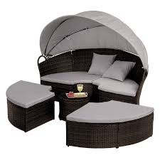 Entspannen Und Relaxen Im Heimischen Garten Das Geht Ganz Einfach Mit Der Schonen Rattan Sonneninsel Von Miavilla Jetzt Gartenmobel Garten Rattan Gartenmobel