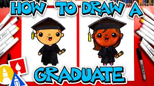 How To Draw A Graduate Art For Kids Hub Art For Kids Hub Art For Kids Drawings