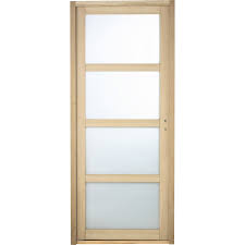 Bloc Porte Bois Vitre Paris H 204 X L 83 Cm Poussant Gauche Bloc Porte Porte Coulissante Et Porte Coulissante Bois