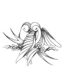Pin By Gina Horn On Tattoo Ideas Love Bird Tattoo Couples Love Tattoos Bird Drawings