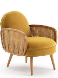 Must Have La Deco En Cannage Joli Place Fauteuil Velours Fauteuil Vintage Fauteuil Rotin
