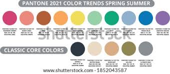 Fashion color trends spring summer 2021. Shutterstock Puzzlepix