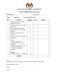Ikatan perkhidmatan pelatih tajaan kementerian kesihatan malaysia diwajibkan berkhidmatdengan kerajaan bagi tempoh 4 kolej pembantu perubatan seremban, negeri sembilan4. Format Case Study
