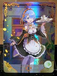 Rem Re:Zero CARTE SSR Anime Waifu Doujin Holo Foil Card Goddess Story  NS-2M03 | eBay