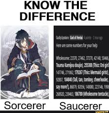 KNOW THE DIFFERENCE GuiltyUpsteirs God of Hentai Here are some numbers for  your help Wholesome: 22370,