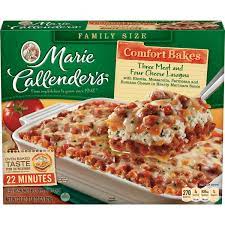 Comforting, delectable meals are quick and easy with marie callender's. Marie Callender S Comfort Bakes Multi Serve Frozen Dinner Three Meat Four Cheese Lasagna 31 Ounce Walmart Com Walmart Com