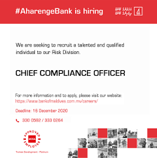 Summit bank reserves the right to update job descriptions periodically. Bank Of Maldives Aharengebank Is Hiring Chief Compliance Officer Https Www Bankofmaldives Com Mv Careers Job 252 Facebook