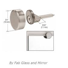 Hover over image to zoom click image for full view. Chrome Round Mirror Clip Set Set Of 4 Clips Brushed Nickle