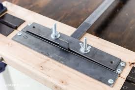 Mark with a pencil the center point over the bracket. How To Make Metal Farmhouse Shelf Brackets With A Lip