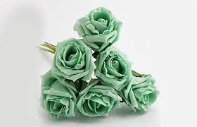 Yellow roses, yellow flower appliques, offray flat ribbon rose satin flowers x 10 pieces, maize yellow and mint green. Mint Green Rose Meaning All Rose Color Meanings